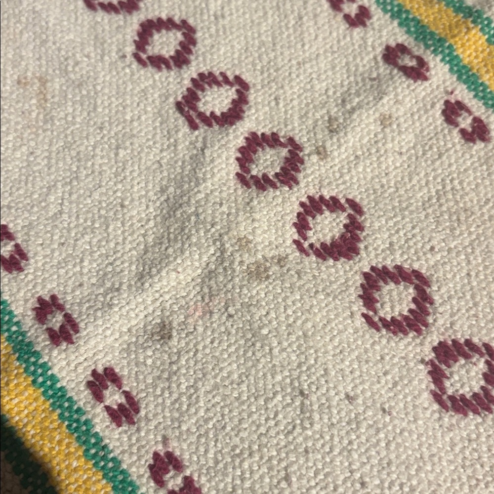 ๐ช Minga Textiles UO Flat-Woven Cotton Falsa Tapestry ~ 50โ x 60โ - Picture 6 of 7